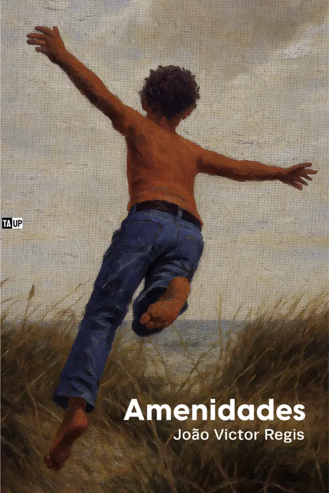 Capa do livro Amenidades, de João Victor Regis — design de Jéssica Iancoski (TAUP)