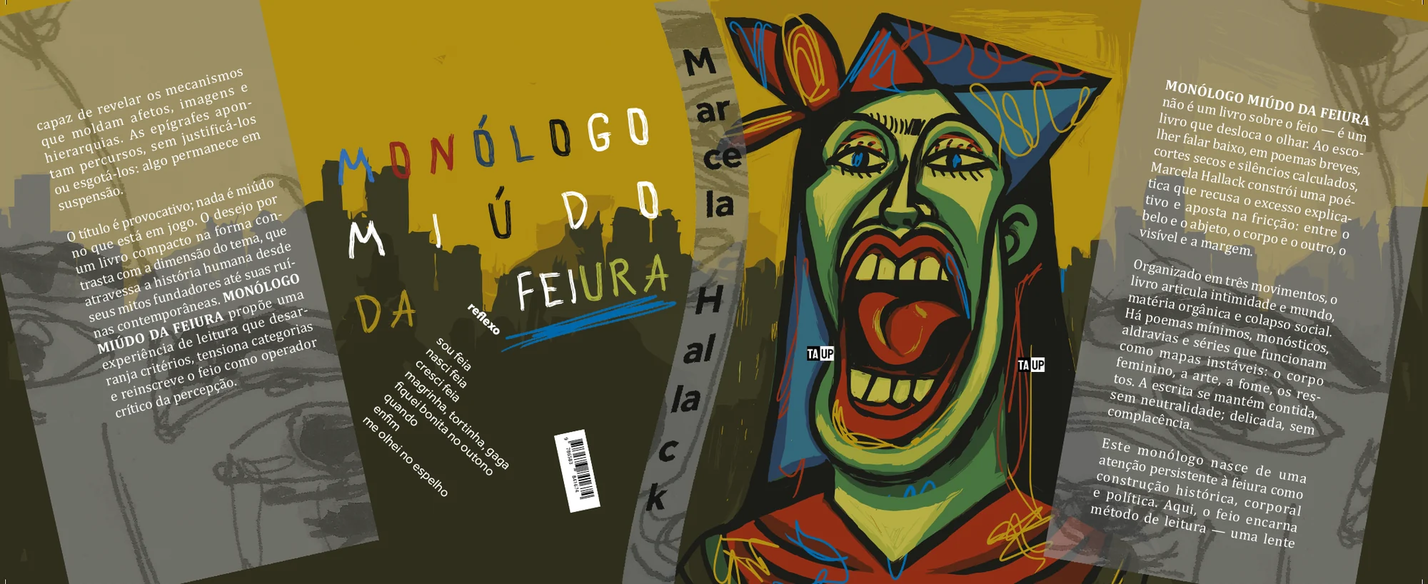 Monólogo miúdo da feiura — Capa aberta