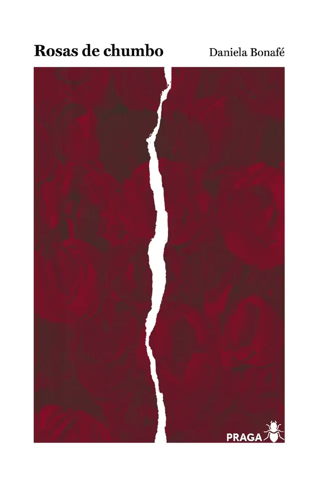 Capa do livro Rosas de chumbo, de Daniela Bonafé — design de Jéssica Iancoski (Praga, 2025)