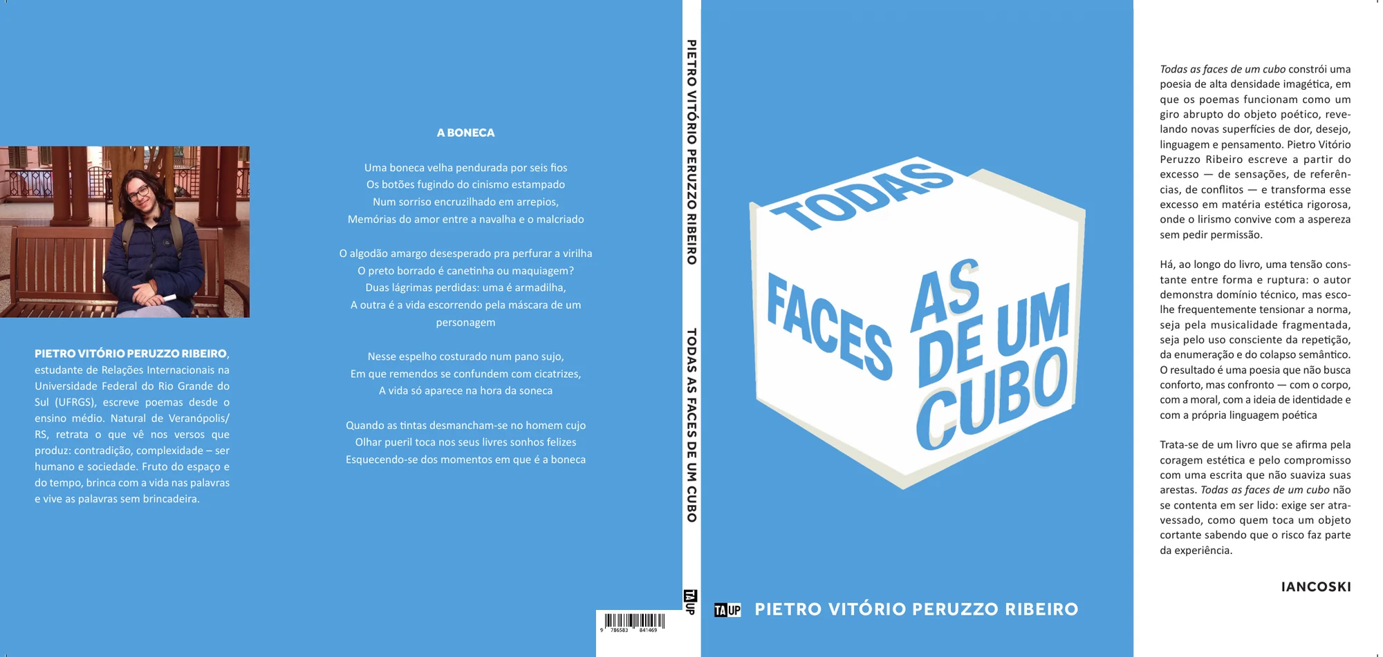 Todas as faces de um cubo — Couverture dépliée